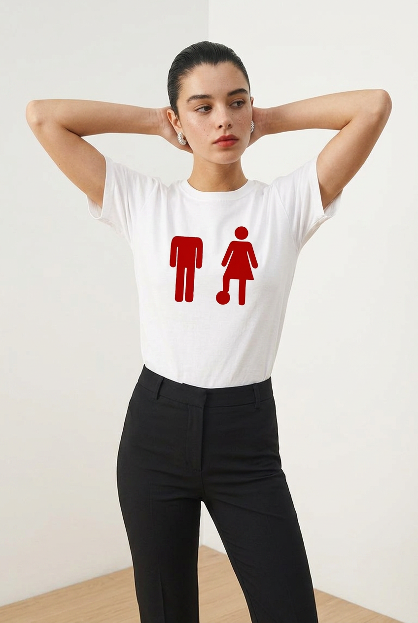 T-Shirt Graphique "Headless" – 100% Coton Lourd (190g)