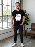 T-shirt Noir "Monster & Rifles" – Edition Faucon Noir