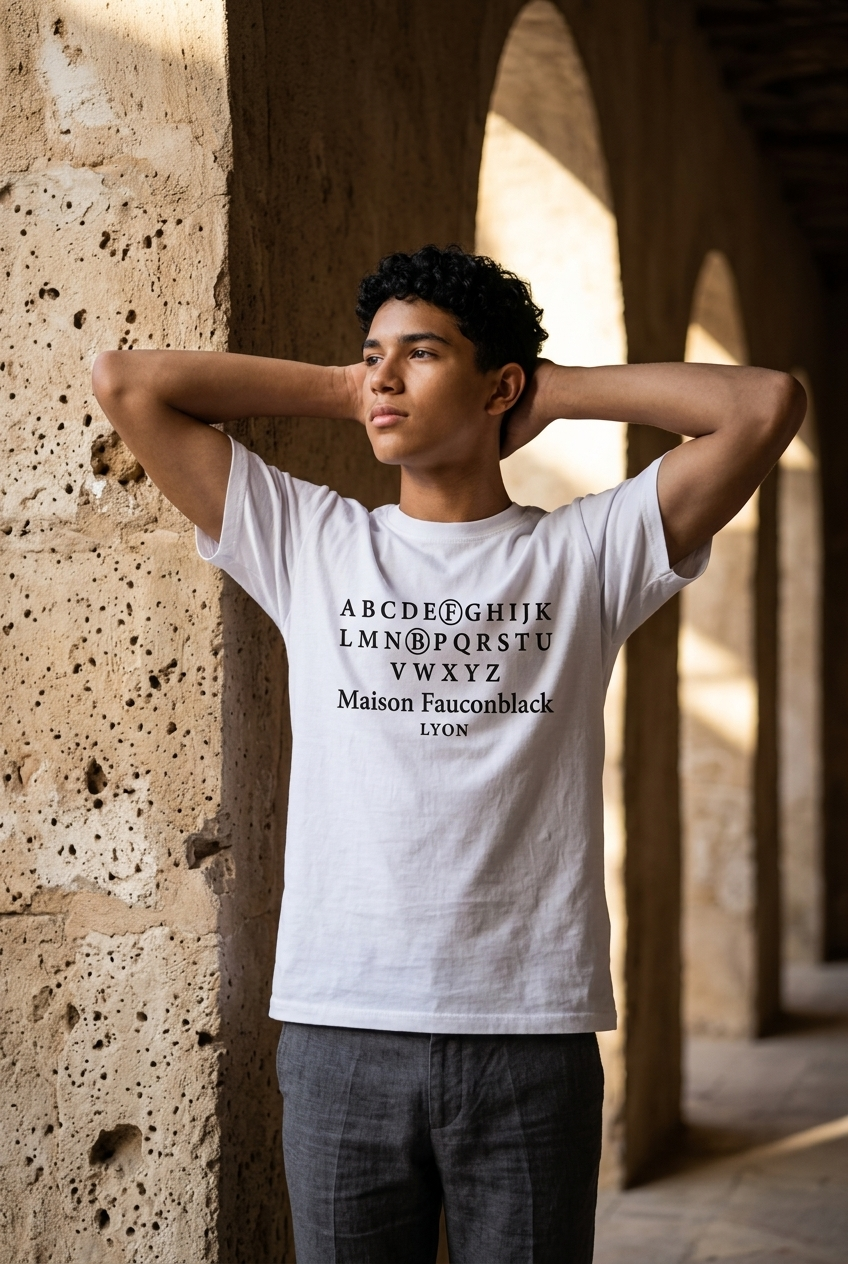 T-shirt maison fauconblack lyon