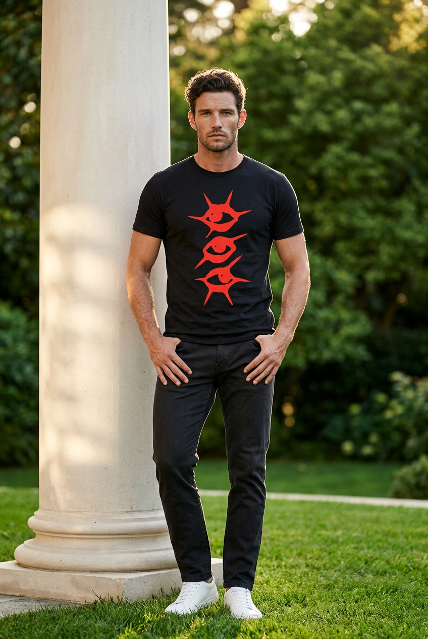 T-shirt triple vision de fauconblack