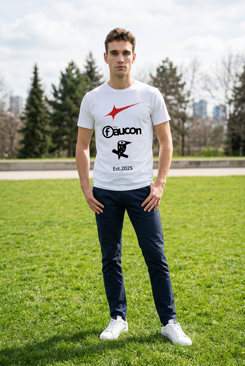 T-shirt "Faucon Lyon" – Coton Lourd 190g