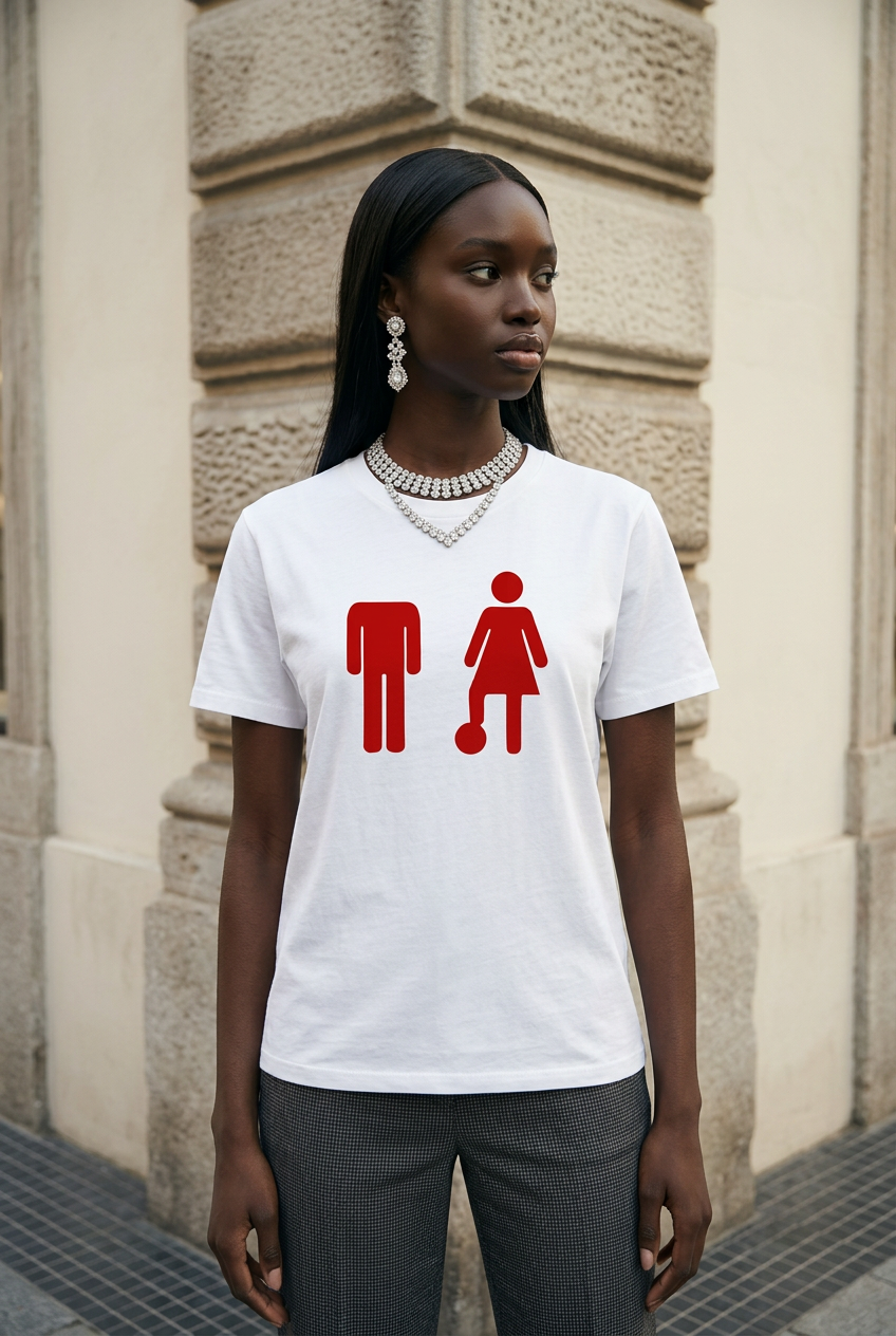 T-Shirt Graphique "Headless" – 100% Coton Lourd (190g)