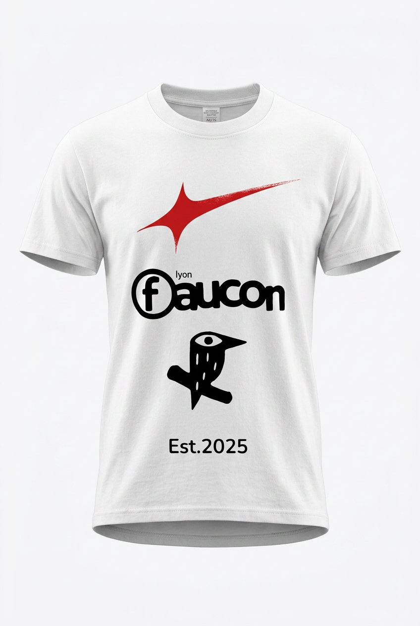 T-shirt "Faucon Lyon" – Coton Lourd 190g