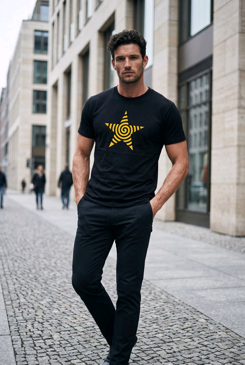 T-shirt étoile hypnotique fauconblack