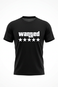 T-shirt "WANTED" – Noir / Coton Premium 190g