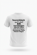 T-shirt le classique "Black Falcon" Multilingue