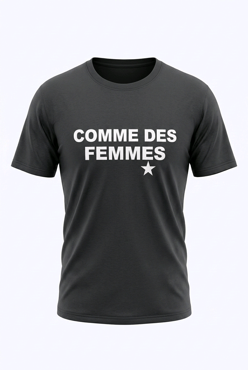 T-shirt "comme des femmes " style y2k