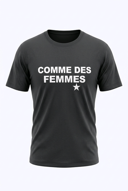 T-shirt "comme des femmes " style y2k