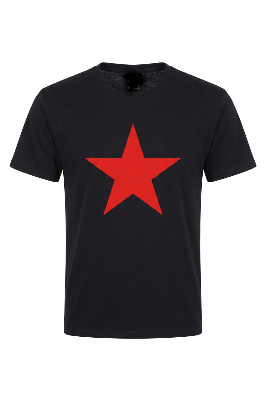 T-shirt premium red star