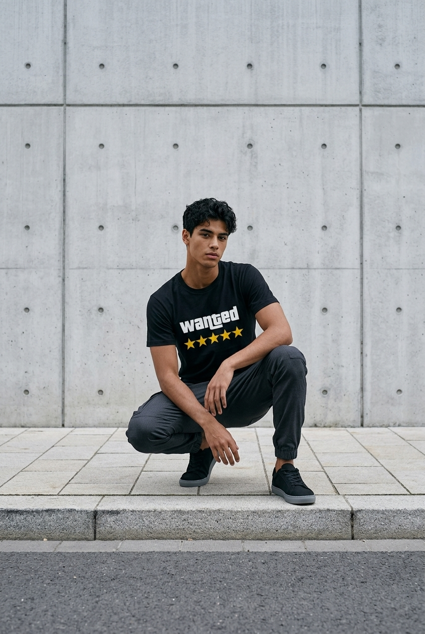 T-shirt wanted de fauconblack