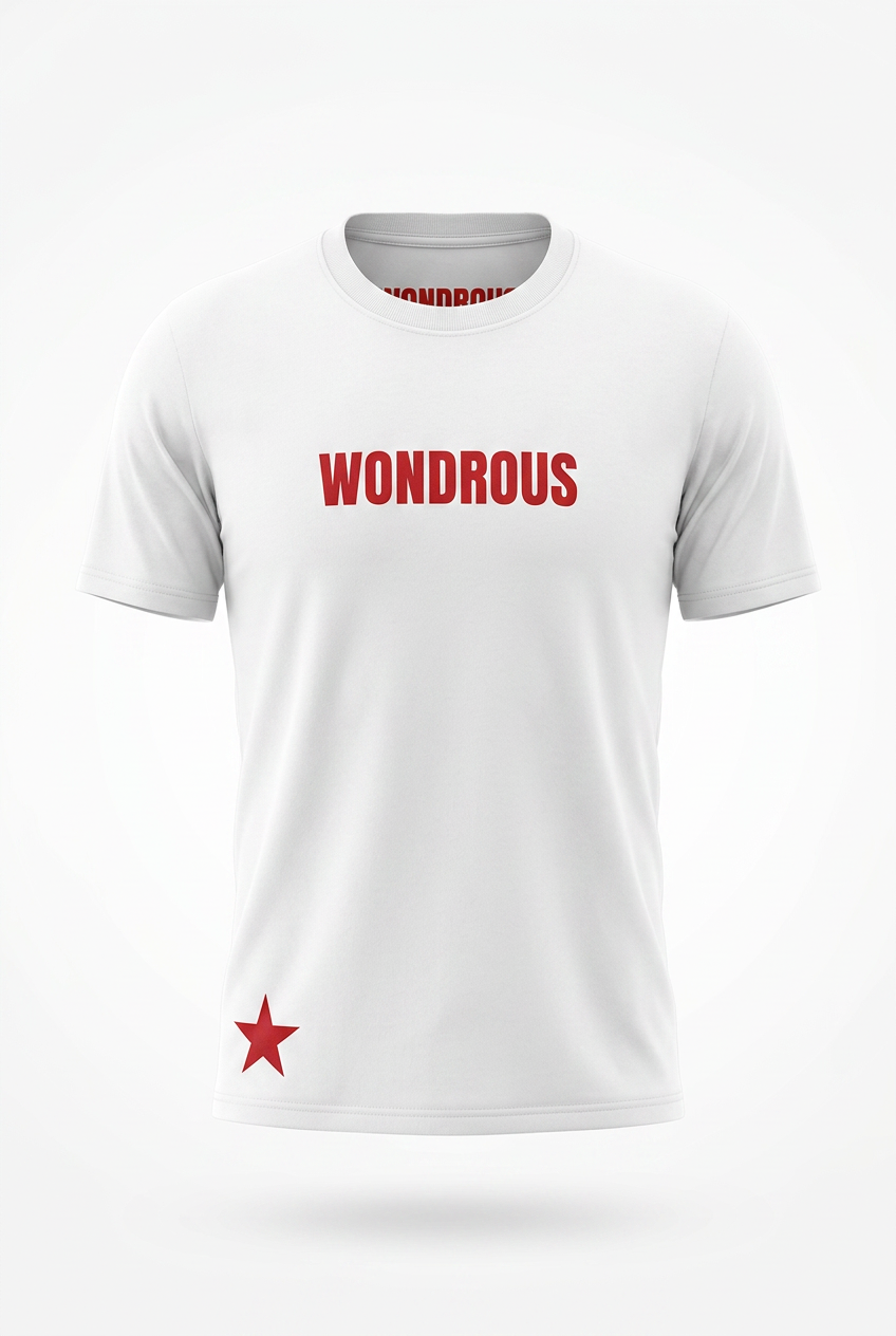 T-shirt Streetwear "WONDROUS" – Édition Energetic